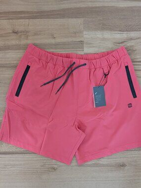 NWT Flag Nor Fail Everyday Shorts 6" Inseam Salmon 3XL Mens Casual Stretch